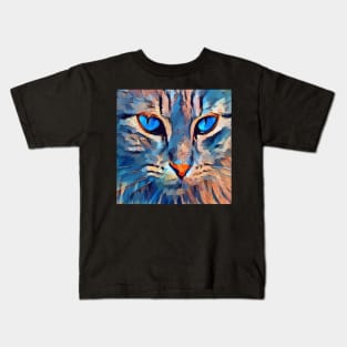 Cat Pop Art Kitty Lover Graphic Face Masks, Design Apparel & Home Decor Kids T-Shirt